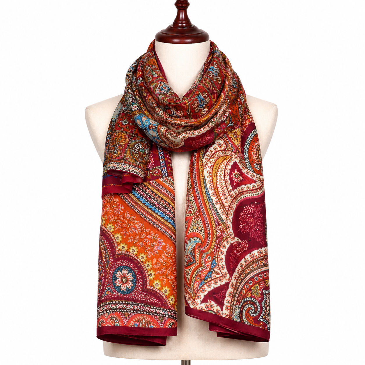 Digital Print Wool Scarf/Shawl 271